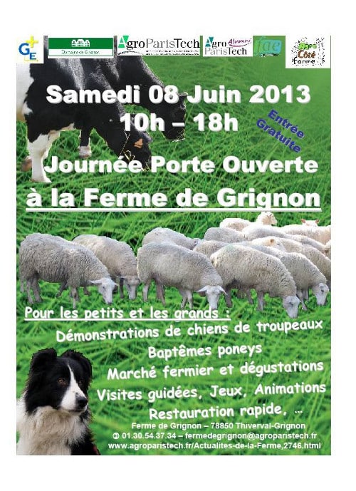 Profitez de la porte ouverte à la Ferme de Grignon